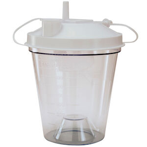 CANISTER SUCTION 800CC DISP W/LID 48/CS